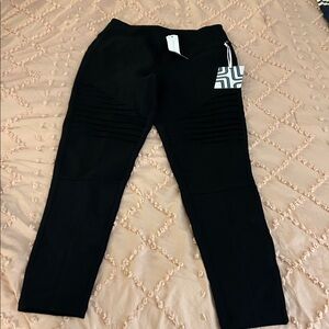 Black Moto Leggings (never worn)